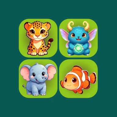 Animal Reflect Match Game icon